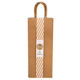 GIFT BAGS WINE KRAFT 6PCS