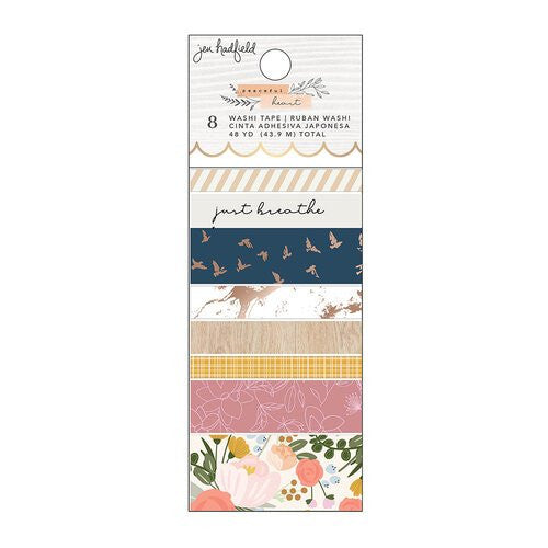WASHI TAPE GOLD FOIL PEACEFUL HEART 8PCS