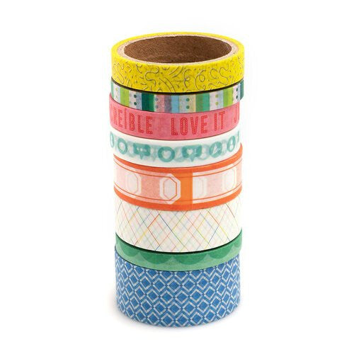 WASHI TAPE HOLOGRAPHIC FOIL FANTASTICO 8PCS