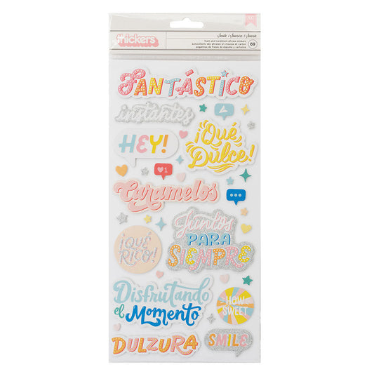 STHICKER FANTASTICO PHRASE MATTE GOLD FOIL 69PCS