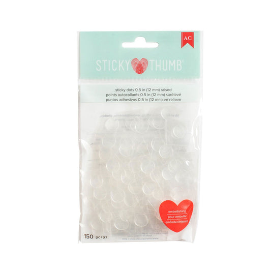 STICKY DOTS TAPES 1/2 IN 150PCS