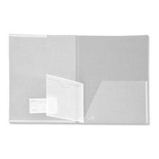 CLEAR PLASTIC PRESENTATION FOLDER W/CD POCKET