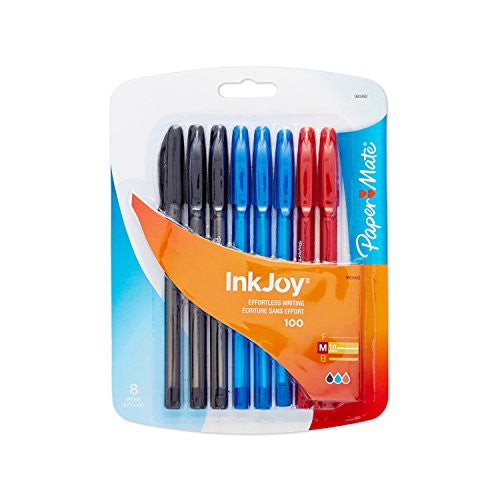 INKJOY 100 ASSORT MEDIUM 1.0 PQ.8