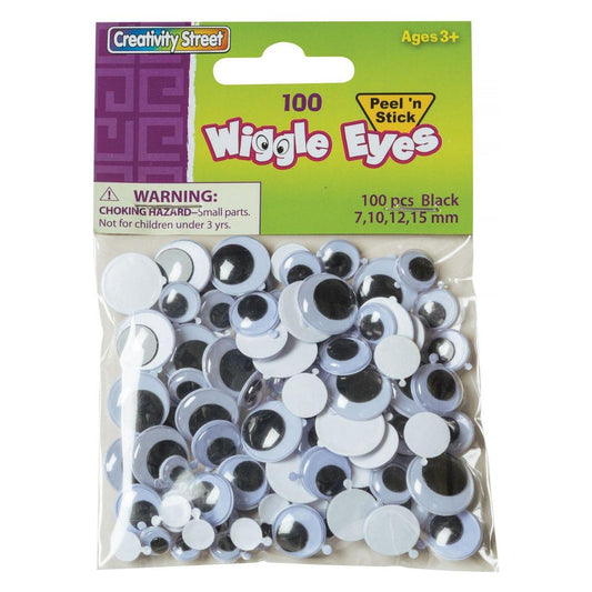 PEEL & STICK WIGGLE EYES ASSORTED SIZES