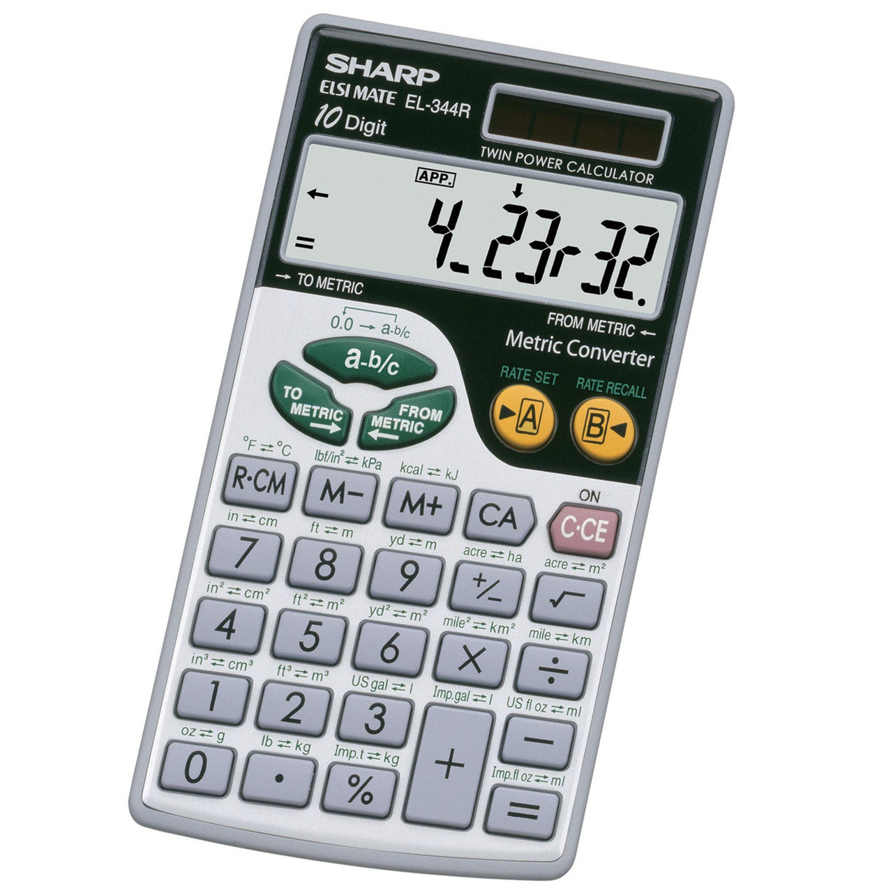 CALCULATOR W/METRIC CONVERSION