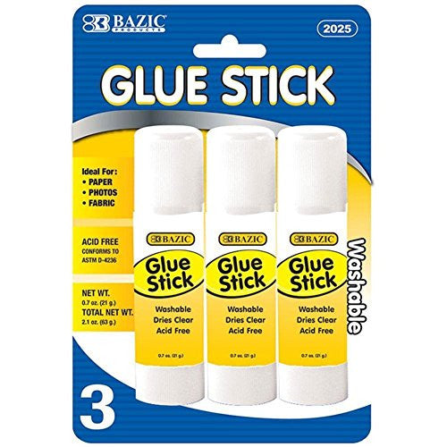 LARGE GLUE STICK 21G/.7OZ PQT.3