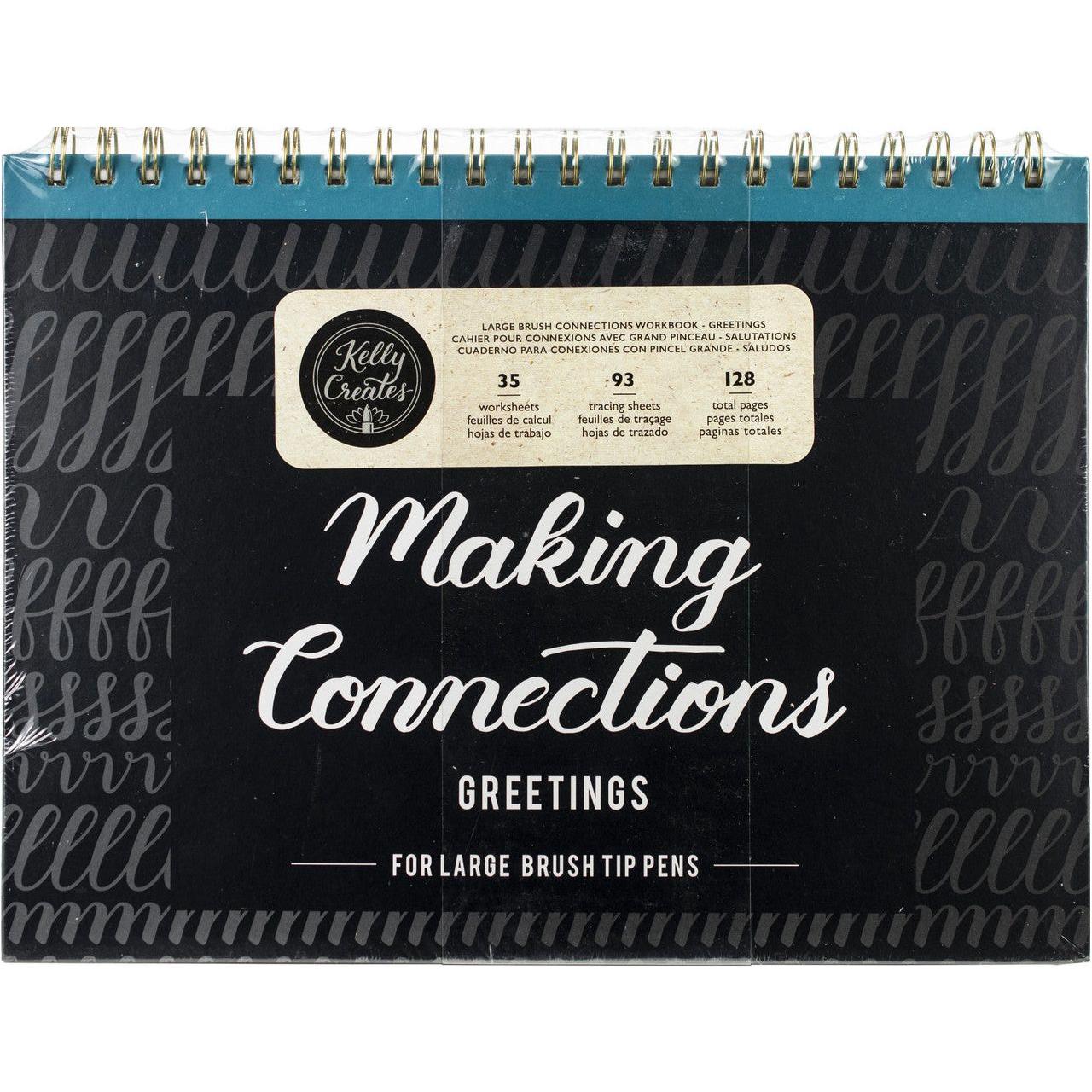 KELLY CREATES WORKBOOK LARGE BRUSH GREETING 128PAP