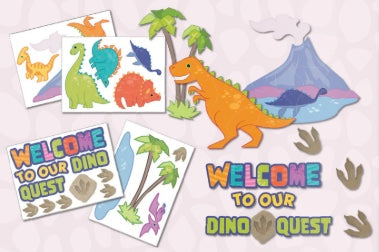 Welcome Bulletin Board Set Dino Quest