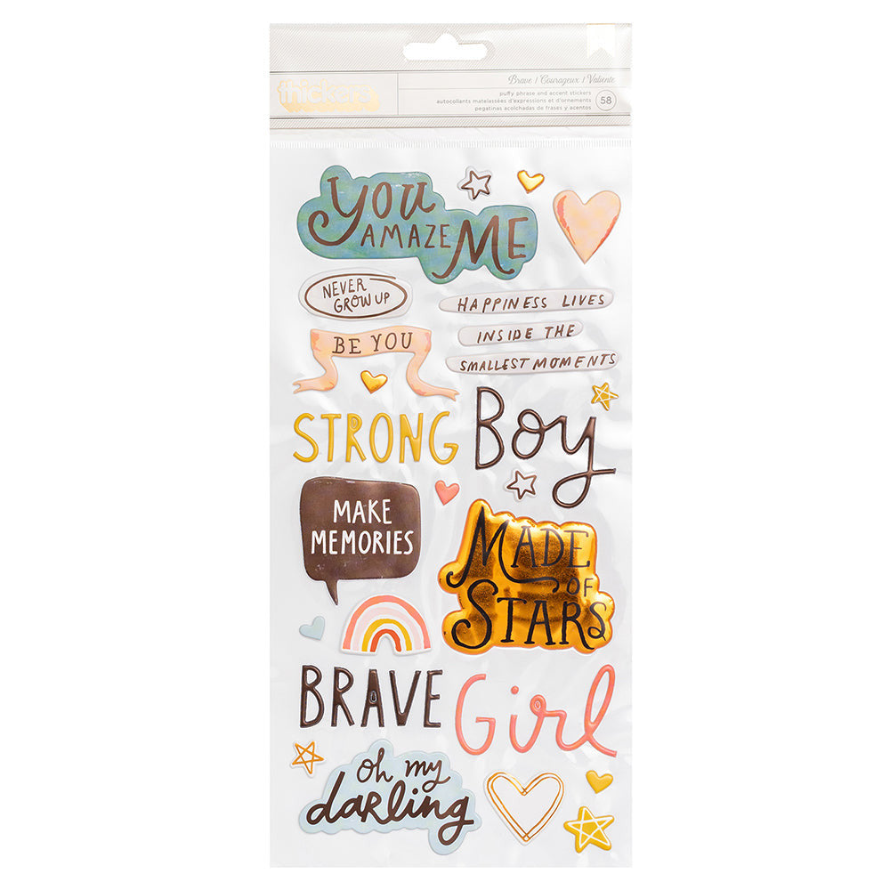 MAGICAL FOREST BRAVE COPPER FOIL STICKERS 58PCS