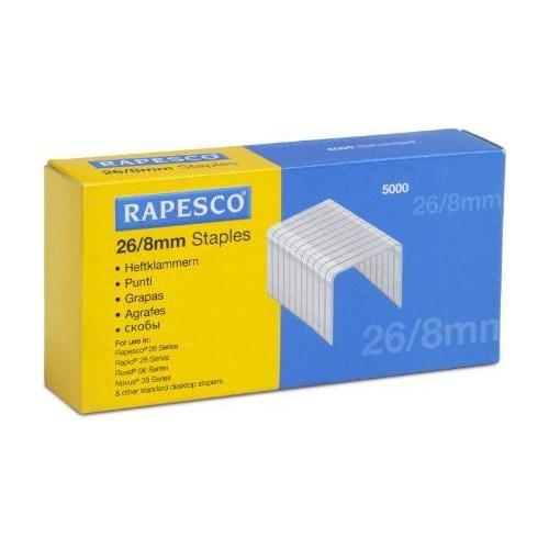 STAPLES 26/8 MM GALVANIZED BOX/5000