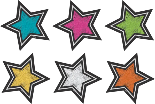 CHALKBOARD BRIGHTS STARS MINI ACCENTS