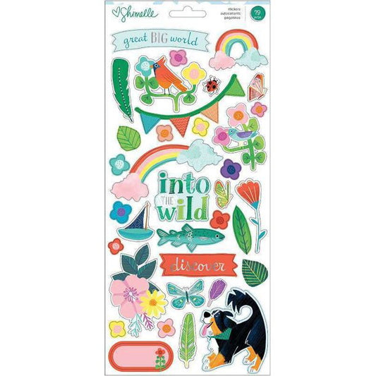 NEVER GROW UP ACCENT AND PHRASE STCIKERS 79 PCS