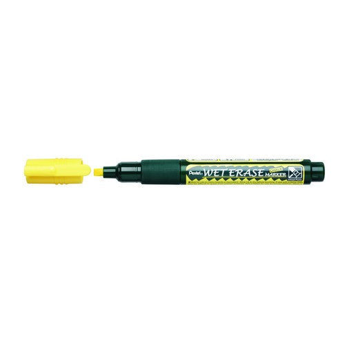 WET ERASE CHALK MARKER CHISEL TIP YELLOW