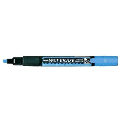 WET ERASE CHALK MARKER CHISEL TIP BLUE