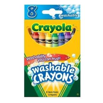 CRAYOLA ULTRA CLEAN WASHABLE CRAYONS PQ.8