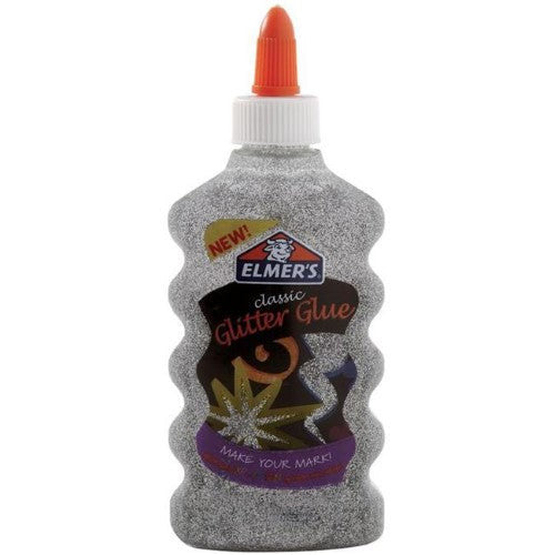 GLITTER GLUE SILVER 6OZ