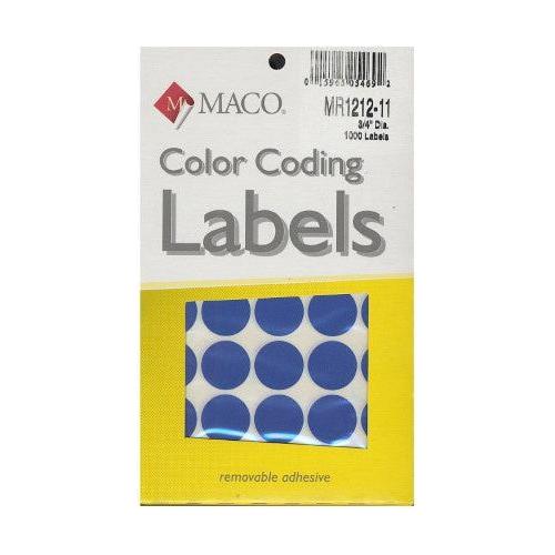 CODING LABEL 3/4" DK.BLUE 1000 PC