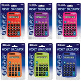 8 DIGIT DUAL POWER POCKET SIDE CALCULATOR