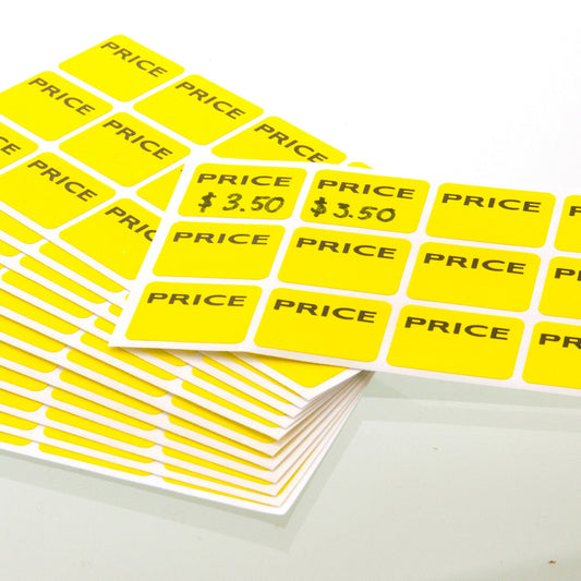 YELLOW PRICE MARK LABEL PQT. 180