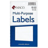 LABEL 1/2" X 1-3/4" WHITE 1000 PC