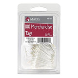 MERCHANDISE TAG WHITE 3/4" X 1-3/32" 100 PC