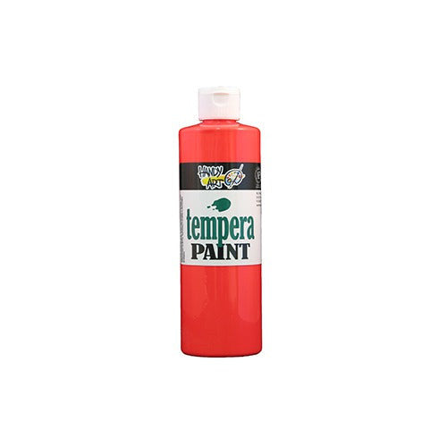TEMPERA PAINT FLUORESC RED 16 ONZ