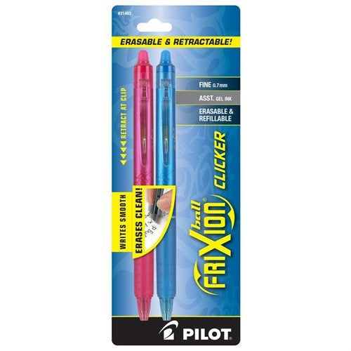 FRIXION FINE RETACTABLE ASST PQ.2