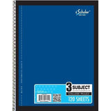 LIBRETA 3 DIV 120 PG ESPIRAL PERFORADA