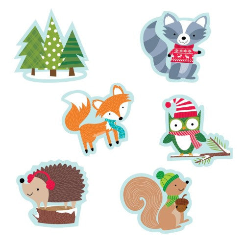 WINTER WOODLAND FRIENDS DESIGNER CUT-OUTS