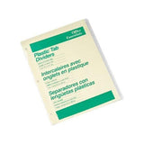 PLASTIC INSERTABLE DIVIDERS 8 TAB LETTER CLEAR
