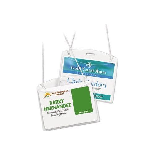HD HANGING BADGE LANDSCAPE CLEAR 3" X 4" BOX/100