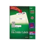 FILE FOLDER LABEL WHITE 2/3" X 3-7/16" PQ.1500