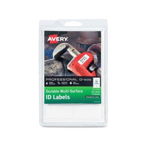 DURABLE MULTI-SURFACE ID LABELS 1/4" X 1-3/4"