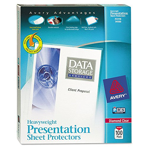DIAMOND CLEAR HEAVYWEIGHT SHEET PROTECTORS CJ.100