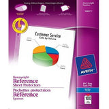 NONGLARE HEAVYWEIGHT SHEET PROTECTORS CJ.100