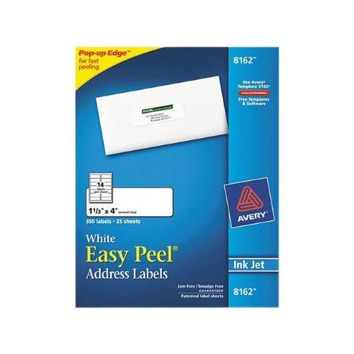 EASY PEEL ADDRESS LABELS 1-1/3" X 4" PQ.350