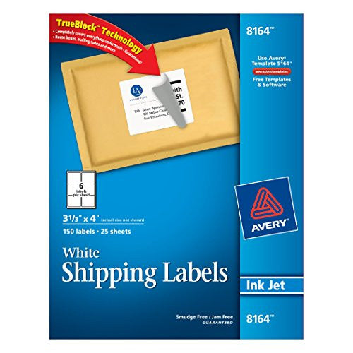 TRUBLOCK SHIPPING LABELS 3-1/3" X4" PQ.150