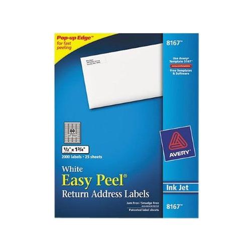 EASY PEEL RETURN ADDRESS 1/2" X 1-3/4" PQ.2000