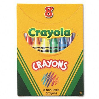 CRAYOLA CRAYONS ASSORTED COLORS PQ.8
