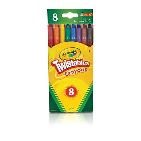 CRAYOLA TWISTABLES CRAYONS PQ.8