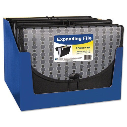 EXPANDING FILE LETTER 7-POCKETS BLACK/GREY