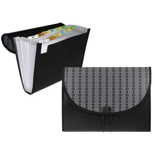EXPANDING FILE LETTER 13-POCKETS BLACK
