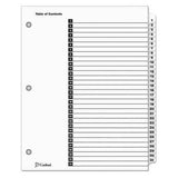 PRINTABLE DIVIDERS 1-31 WHITE LETTER