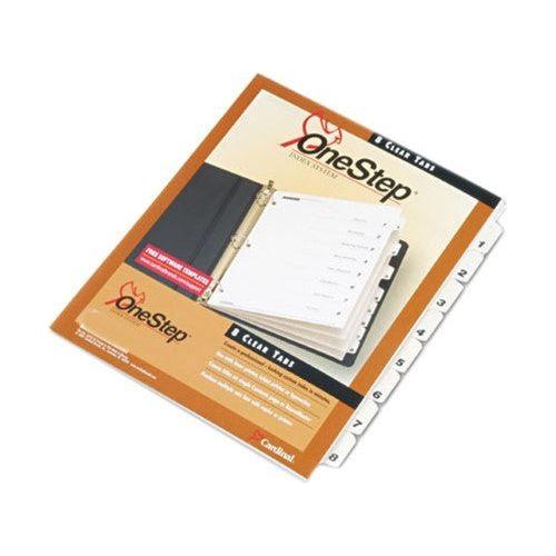 PRINTABLE INDEX DIVIDER 8 TAB WHITE LETTER