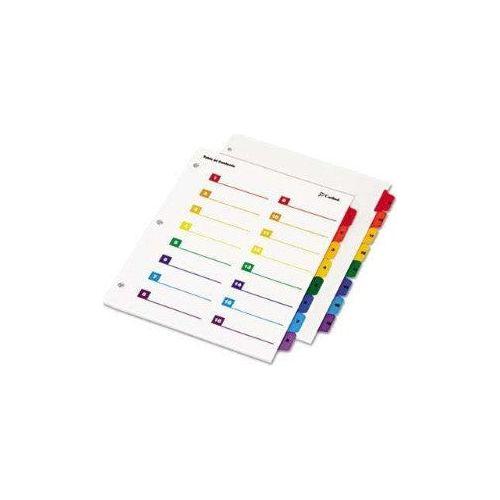 PRINTABLE INDEX DIVIDERS 16 TAB MULTICOLOR