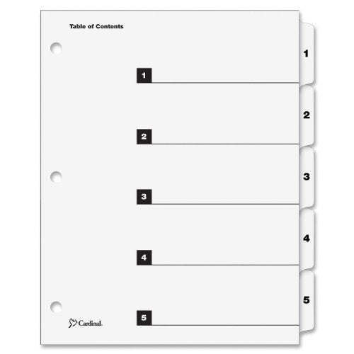 PRINTABLE INDEX DIVIDERS 12 TAB WHITE