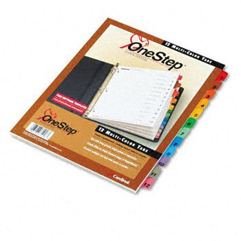 PRINTABLE INDEX DIVIDERS 12 TAB MULTICOLOR