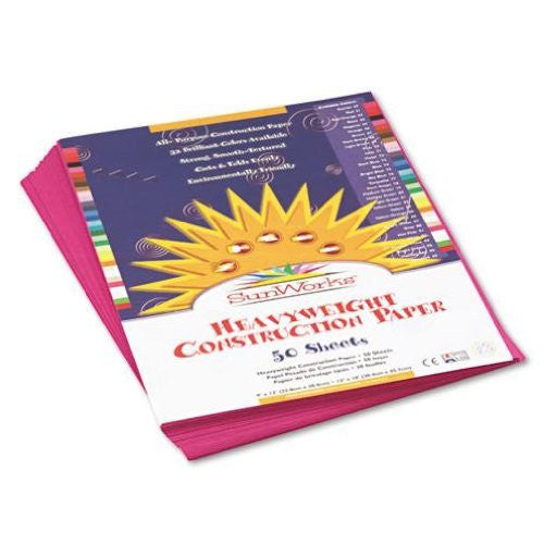 PAPEL CONSTRUCCION MAGENTA PQT.50