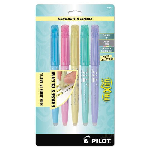 FRIXION HIGHLIGHT PASTEL ASST. PQT. 5