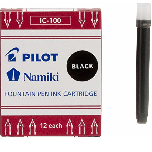 FOUNTAIN PEN INK CARTRIDGES BLACK CJ.12